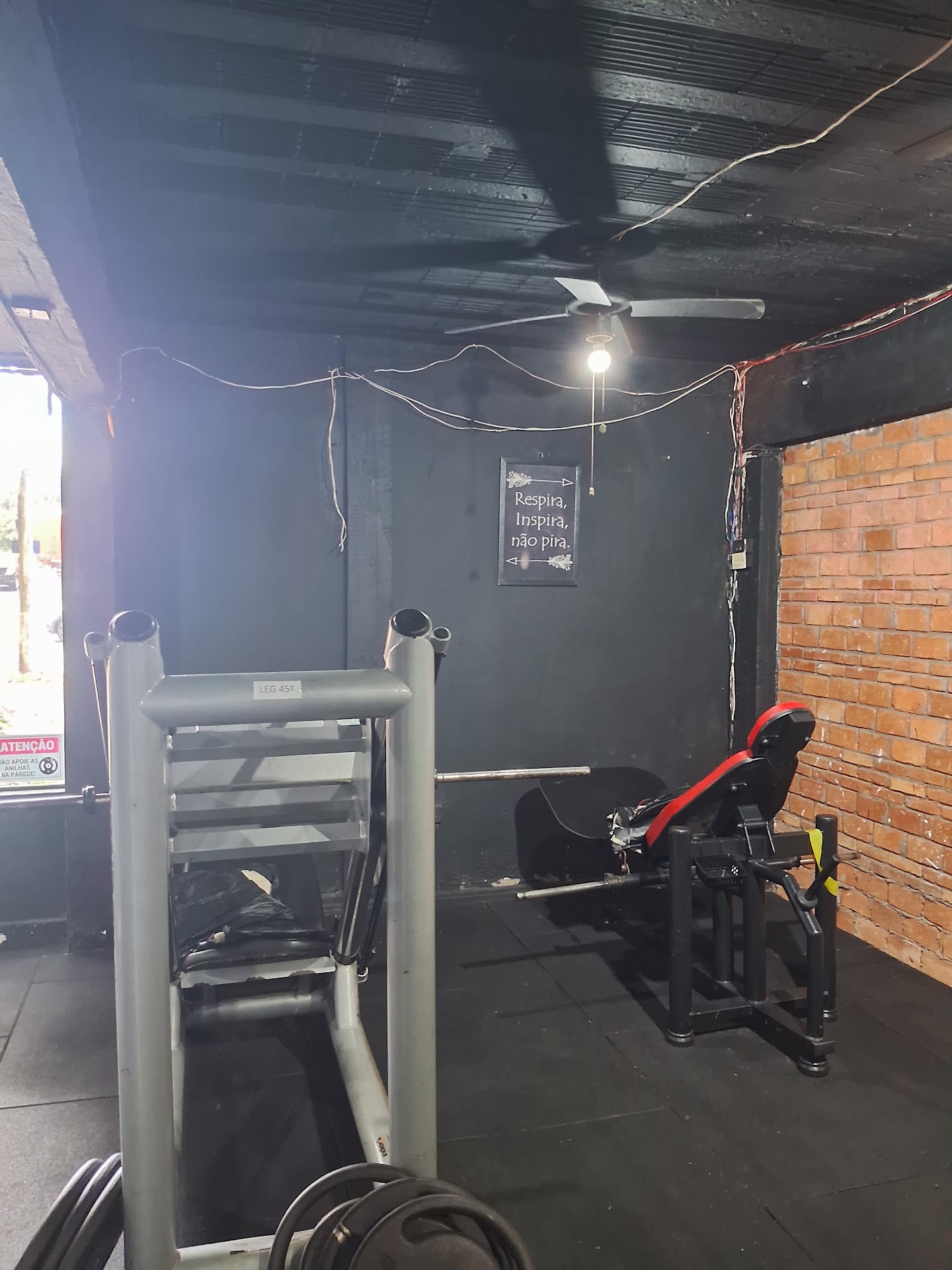 Área de treino de pernas